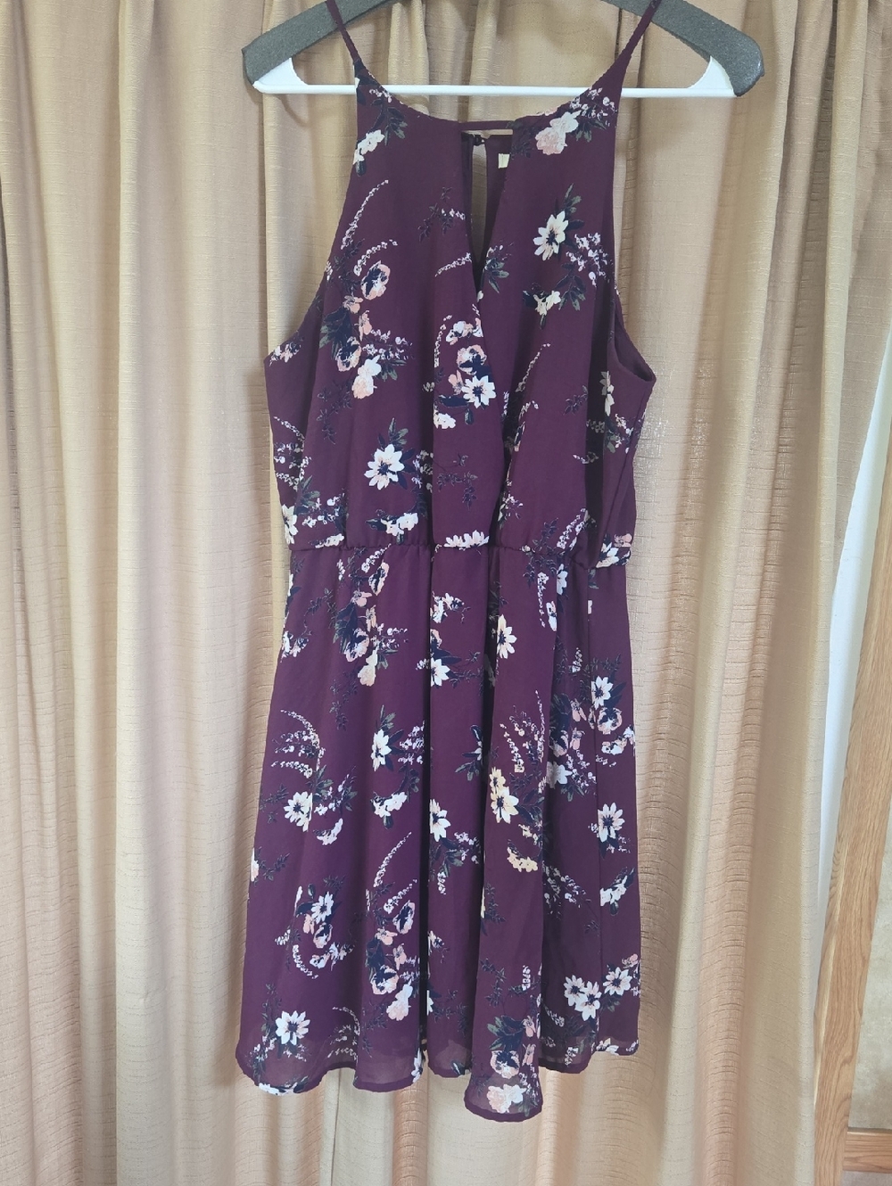 Miami brand dress purple floral large l